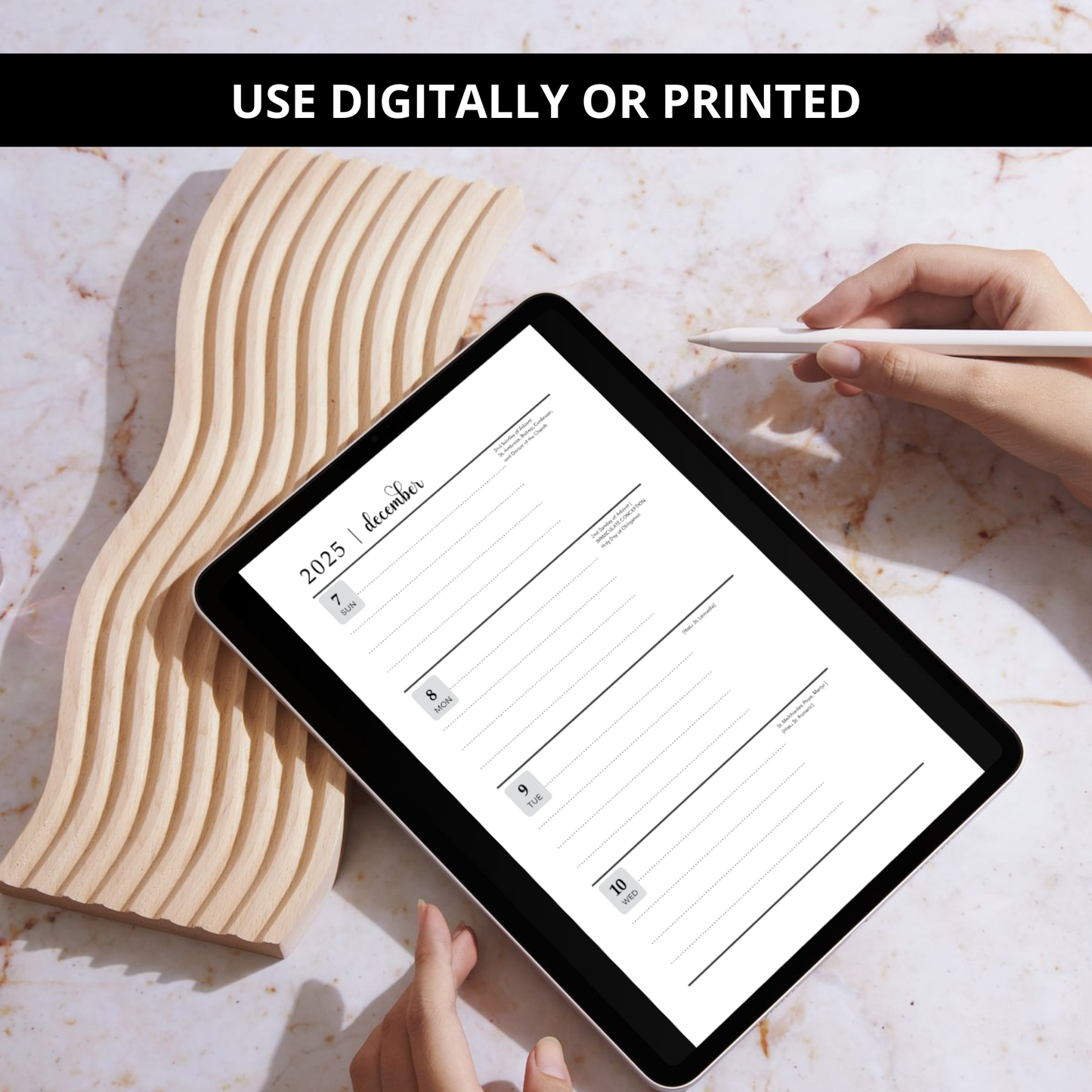 2025 Traditional Catholic Planner - Half Letter Size Printable PDF