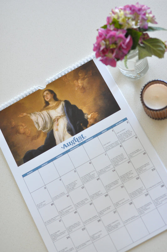 2025 Traditional Catholic Calendar | Religious Paintings | Size: Tabloid or A3