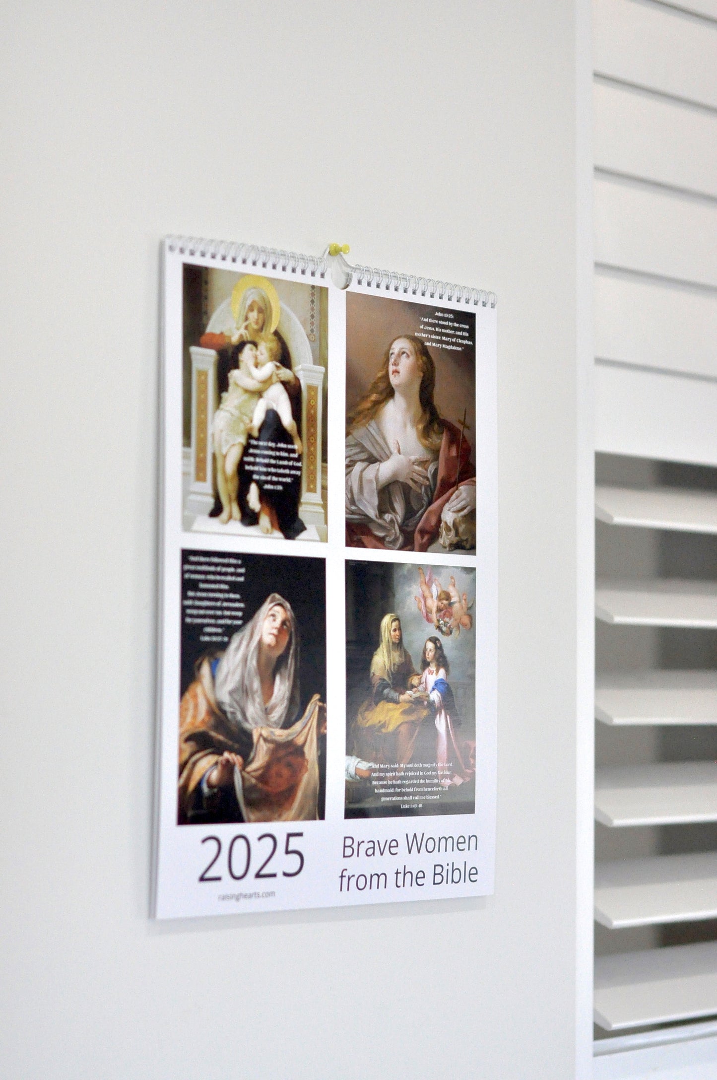 2025 Wall Calendar - Brave Women in the Bible | Big Size Vertical Calendar