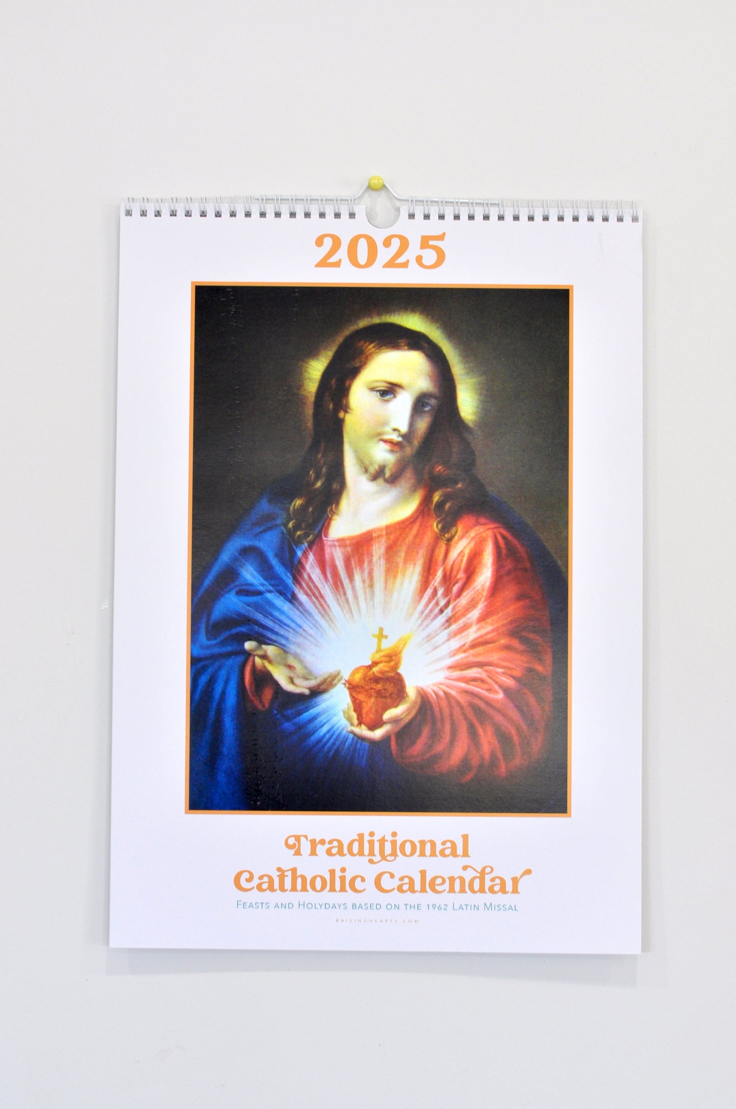 2025 Traditional Catholic Calendar | Religious Paintings | Size: Tabloid or A3