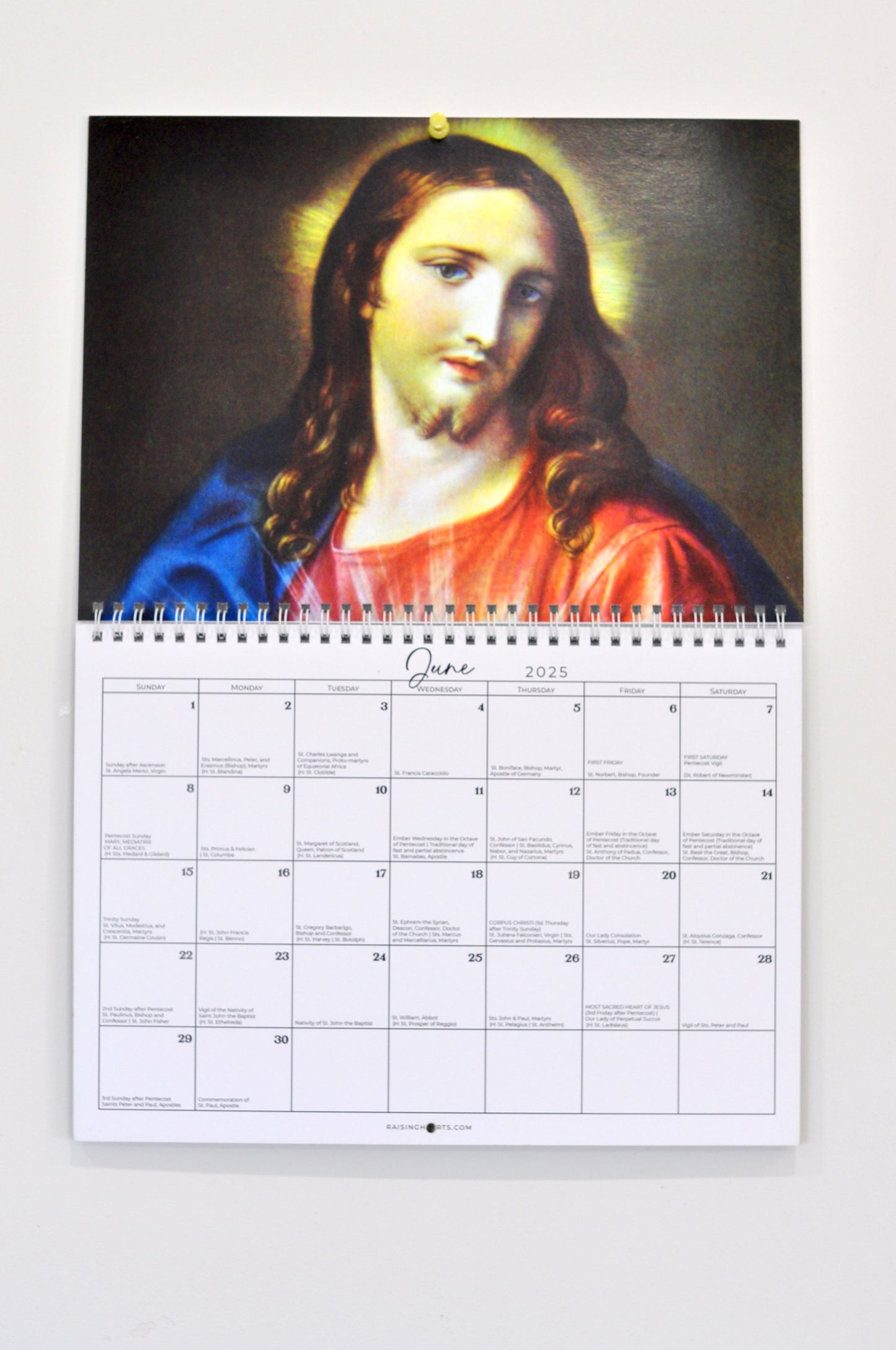 2025 Landscape Calendar – Feasts & Holy Days from the 1962 Latin Missal with Beautiful Religious Paintings